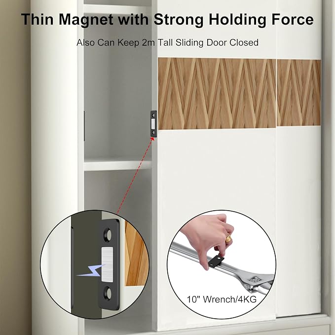 Cabinet Magnetic Catch 6 Pack Ultra Thin Cabinet Door Magnets Stick on Drawer Magnets Cabinet Latch Magnetic Closures for Cabinets Kitchen Closet Door Closing Magnetic Door Catch Closer